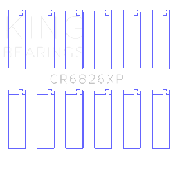 KING ENGINE BEARINGS CR6826XP