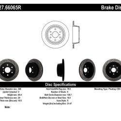 ST Slot & Drill Brake Rotors Stoptech 127.66065R