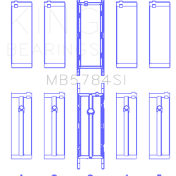 KING ENGINE BEARINGS MB5784SI025