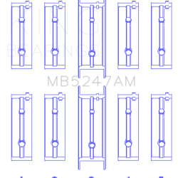 KING ENGINE BEARINGS MB5247AM025