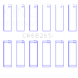 KING ENGINE BEARINGS CR6826SI05