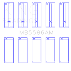 KING ENGINE BEARINGS MB5586AM025