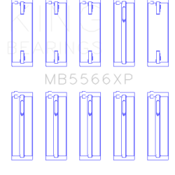 KING ENGINE BEARINGS MB5566XPSTDX