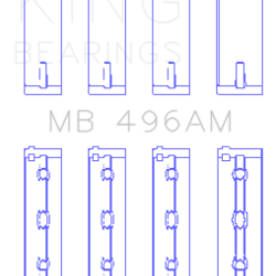 KING ENGINE BEARINGS MB496AM