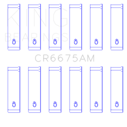 KING ENGINE BEARINGS CR6675AM025