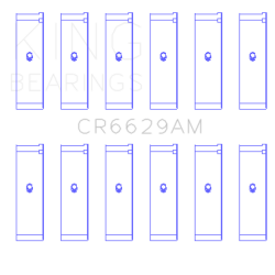 KING ENGINE BEARINGS CR6629AM075