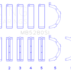 KING ENGINE BEARINGS MB5280SI