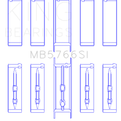 KING ENGINE BEARINGS MB5766SI