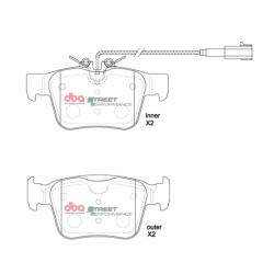 DBA SP Performance Brake Pads DBA DB8864SP