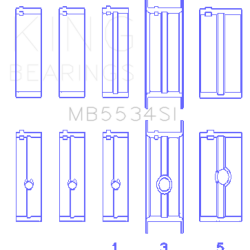 KING ENGINE BEARINGS MB5534SI020