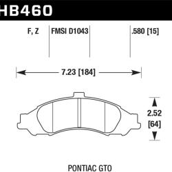 Hawk Performance HB460Z.580