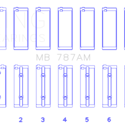KING ENGINE BEARINGS MB787AM05