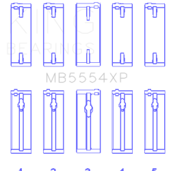 KING ENGINE BEARINGS MB5554XP025