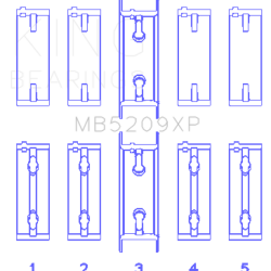 KING ENGINE BEARINGS MB5209XP025