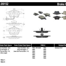 ST Sport Brake Pads Stoptech 309.09152