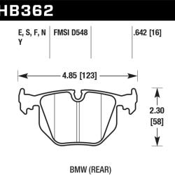 HAWK PERFORMANCE HB362F642