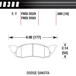 Hawk Performance HB308Y.689