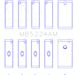 KING ENGINE BEARINGS MB5224AM