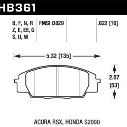 HAWK PERFORMANCE HB361B622