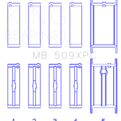 KING ENGINE BEARINGS MB509XPC