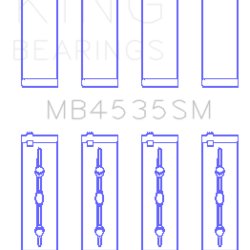 KING ENGINE BEARINGS MB4535SM