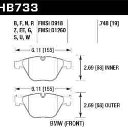 Hawk Performance HB733G.748