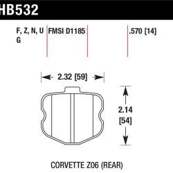 Hawk Performance HB532N.570