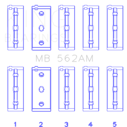 KING ENGINE BEARINGS MB562AM