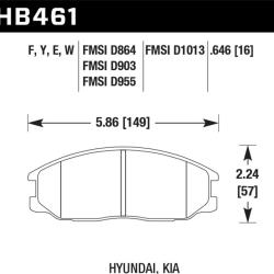 HAWK PERFORMANCE HB461F646