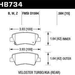 HAWK PERFORMANCE HB734Z584