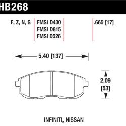 HAWK PERFORMANCE HB268G665