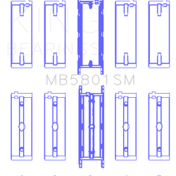 KING ENGINE BEARINGS MB5801SM05
