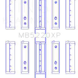 KING ENGINE BEARINGS MB5220XP026