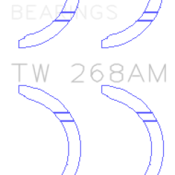 KING ENGINE BEARINGS TW268AM