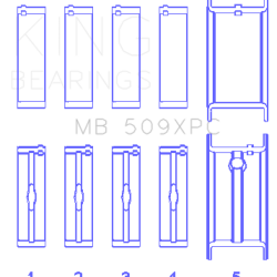 KING ENGINE BEARINGS MB509XPC