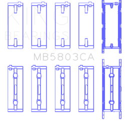 KING ENGINE BEARINGS MB5803CA025