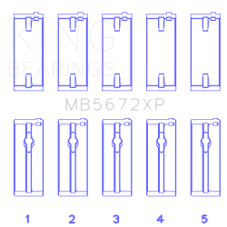 KING ENGINE BEARINGS MB5672XP