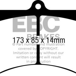 EBC Bluestuff Brake Pad Sets EBC DP5068NDX