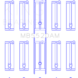 KING ENGINE BEARINGS MB5520AM