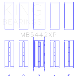 KING ENGINE BEARINGS MB5442XP026