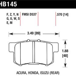 Hawk Performance HB145N.570