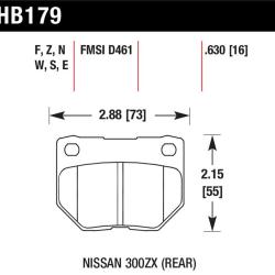 HAWK Blue 9012 Brake Pad Sets Hawk Performance HB179E.630
