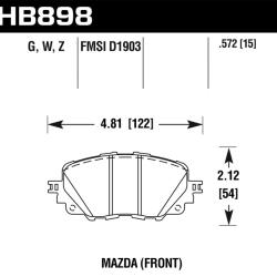 HAWK PERFORMANCE HB898B572