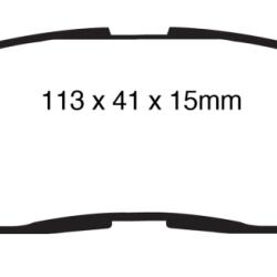 EBC Greenstuff Brake Pad Sets EBC DP61838