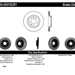 STOPTECH 12045075CRY