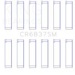 KING ENGINE BEARINGS CR6837SM075