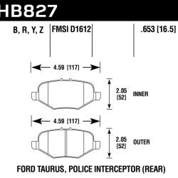 HAWK PERFORMANCE HB827B653