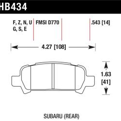 HAWK PERFORMANCE HB434G543