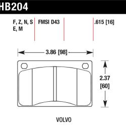 Hawk Performance HB204F.615