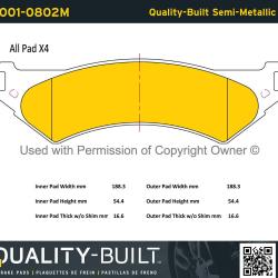 QUALITY-BUILT 10010802M